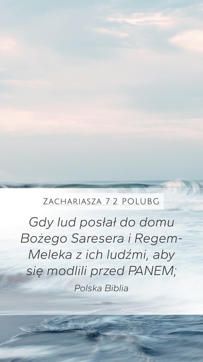 Zachariasza 7:2 POLUBG Bible Verse Image