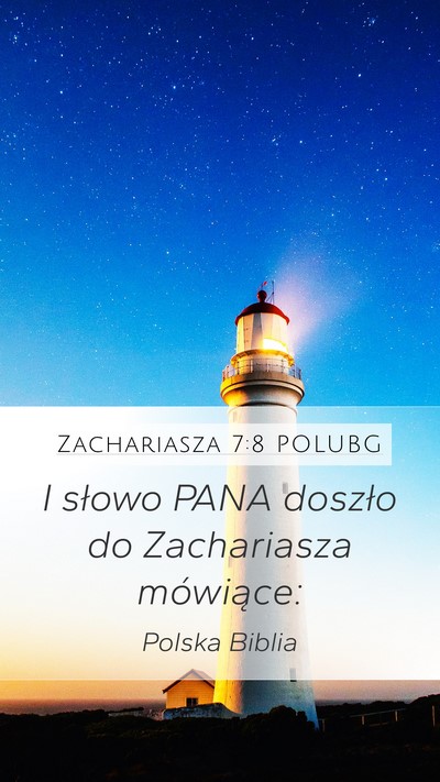 Zachariasza 7:8 POLUBG Bible Verse Image