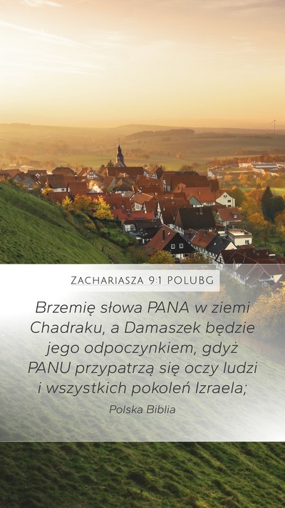 Zachariasza 9:1 POLUBG Bible Verse Image
