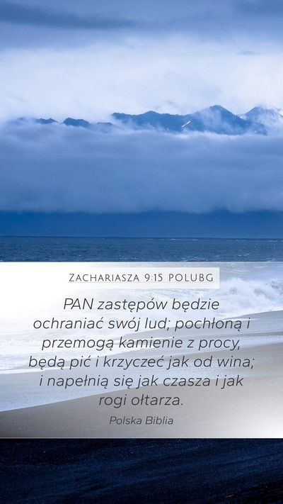 Zachariasza 9:15 POLUBG Bible Verse Image