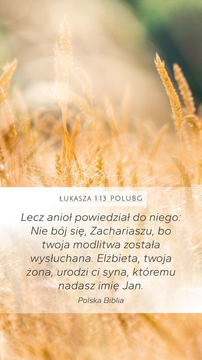 Łukasza 1:13 POLUBG Bible Verse Image