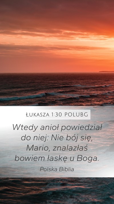 Łukasza 1:30 POLUBG Bible Verse Image