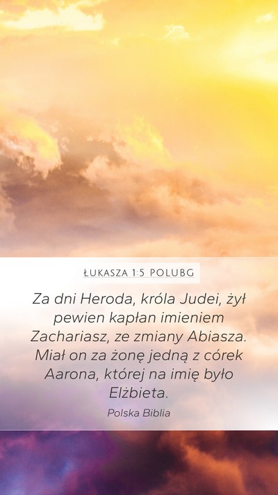 Łukasza 1:5 POLUBG Bible Verse Image