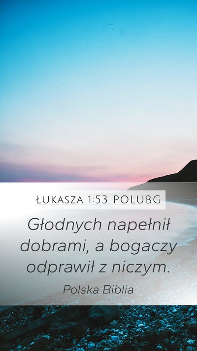 Łukasza 1:53 POLUBG Bible Verse Image