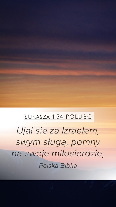 Łukasza 1:54 POLUBG Bible Verse Image