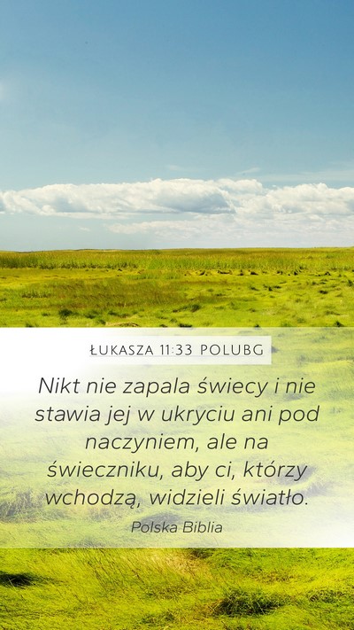Łukasza 11:33 POLUBG Bible Verse Image