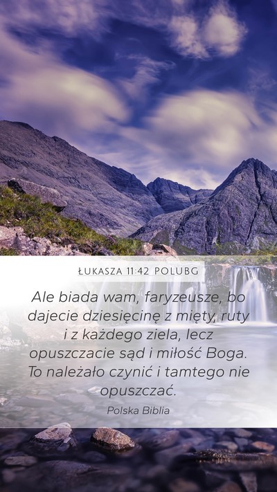 Łukasza 11:42 POLUBG Bible Verse Image