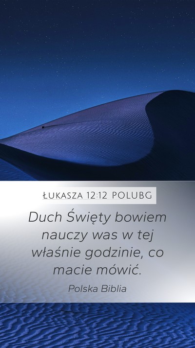 Łukasza 12:12 POLUBG Bible Verse Image