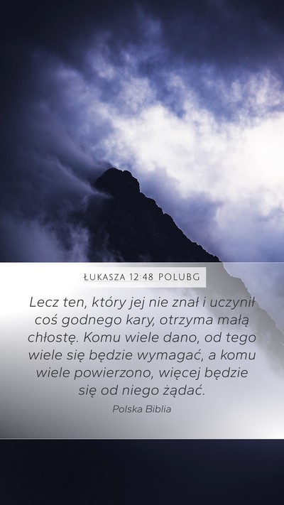 Łukasza 12:48 POLUBG Bible Verse Image