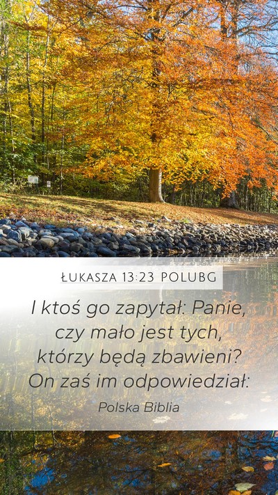 Łukasza 13:23 POLUBG Bible Verse Image
