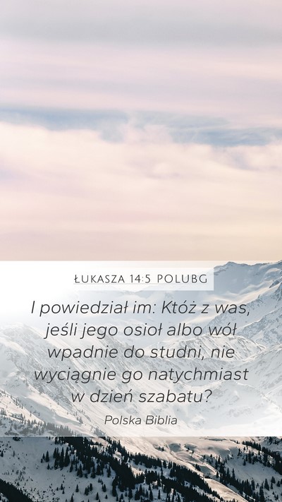 Łukasza 14:5 POLUBG Bible Verse Image