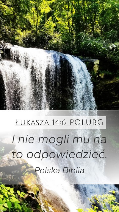 Łukasza 14:6 POLUBG Bible Verse Image