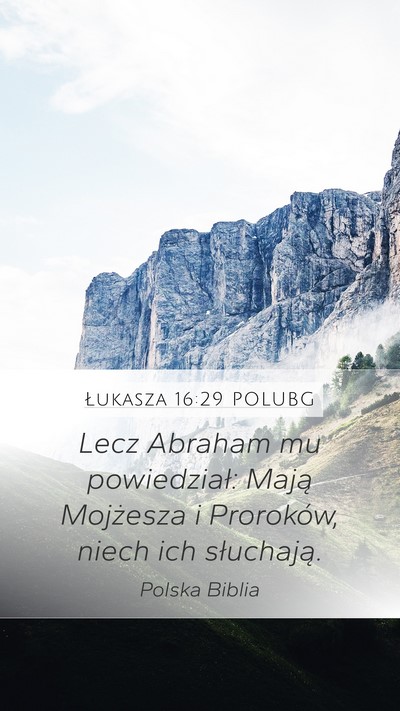 Łukasza 16:29 POLUBG Bible Verse Image