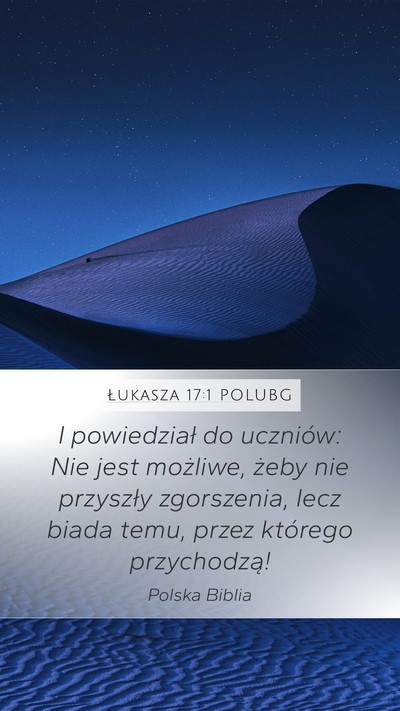 Łukasza 17:1 POLUBG Bible Verse Image