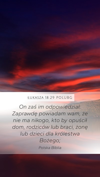 Łukasza 18:29 POLUBG Bible Verse Image
