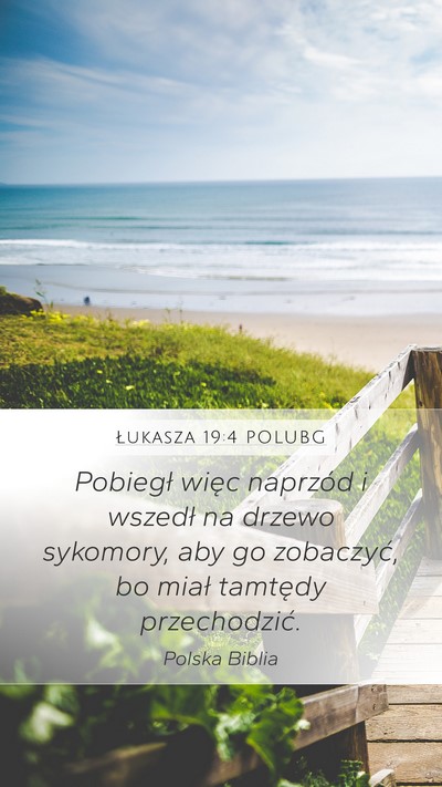 Łukasza 19:4 POLUBG Bible Verse Image