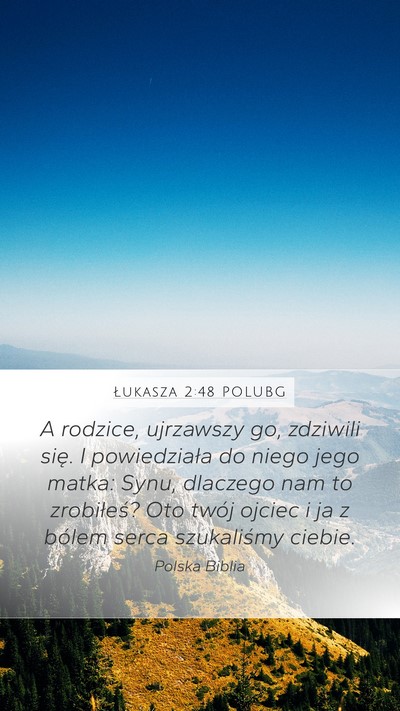 Łukasza 2:48 POLUBG Bible Verse Image