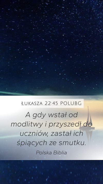Łukasza 22:45 POLUBG Bible Verse Image