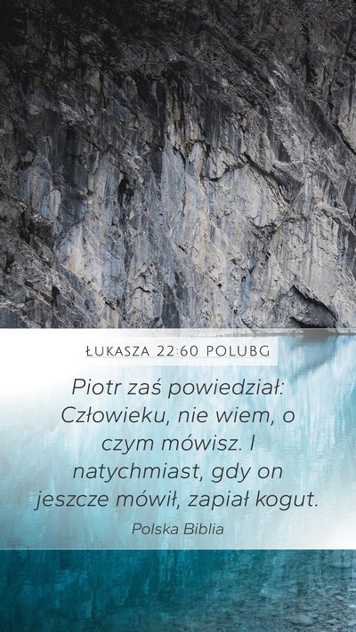 Łukasza 22:60 POLUBG Bible Verse Image