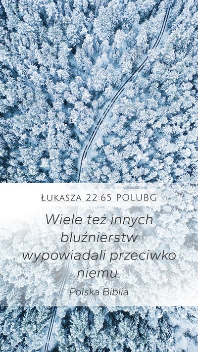 Łukasza 22:65 POLUBG Mobile Phone Wallpaper - Wiele też innych bluźnierstw wypowiadali - Mobile Bible Verse Wallpaper