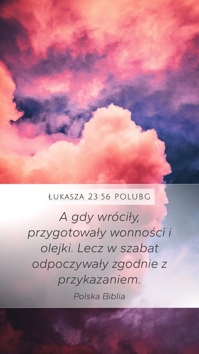 Łukasza 23:56 POLUBG Bible Verse Image