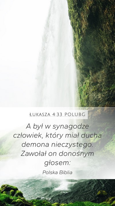 Łukasza 4:33 POLUBG Bible Verse Image