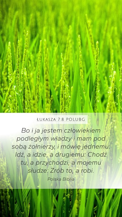 Łukasza 7:8 POLUBG Bible Verse Image