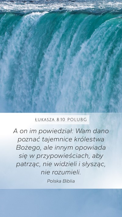 Łukasza 8:10 POLUBG Bible Verse Image