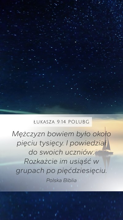 Łukasza 9:14 POLUBG Bible Verse Image